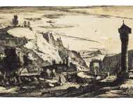 Roghman Roelant Roulant Tyrolean Landscape with a Column  - Hermitage